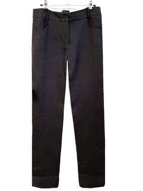 Krizia New Linen Straight Leg Slacks Pants Size 6-8 Adjustable Length NWOT